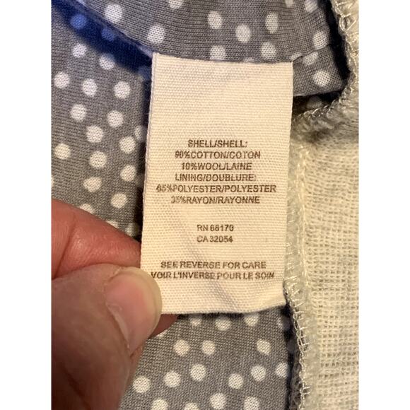 Free People Cardigan Women S/P Cream Gray Open Front Lined Wool Blend Boho Vneck - Picture 9 of 9